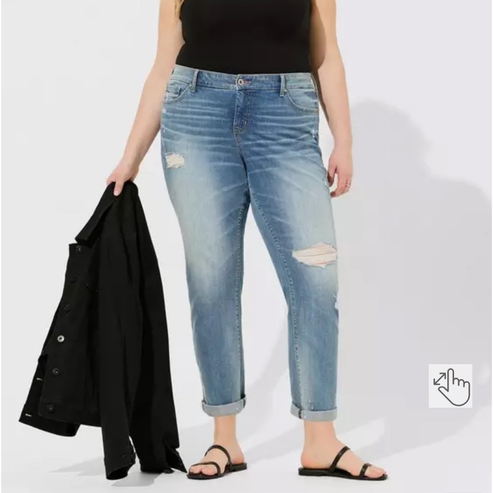 Torrid Blue Distressed Jeans